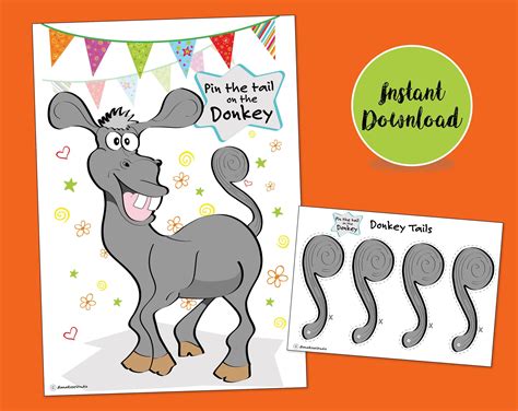 Pin The Tail Games Printable
